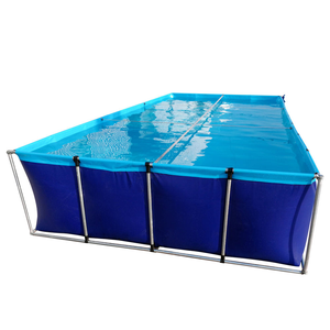 Bâche en PVC épaisse et résistante au froid, facile à installer, avec support en tube d'acier, pour bassin à poissons carré - Product Image 5