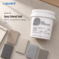 Revêtement de sol époxy auto-nivelant avec sable coloré, peinture époxy pour sols en sable avec effet marbre pour sols intérieurs