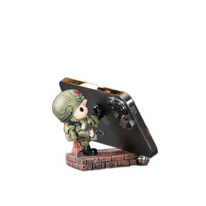 Figura de Soldado Militar Ruijie, Artesanía de Resina, Soporte para Teléfono, Decoración de Escritorio de Oficina, Regalo para el Día Nacional - Product Image 5