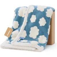 Couverture imperméable pour animaux de compagnie, lavable, double face, avec couverture en polaire sherpa douce jacquard pour la protection du canapé, texture 3D