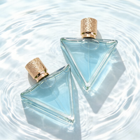 Botol Parfum Kaca Bentuk Khusus Grosir 50ml, Botol Semprot Kosong Laris Manis dengan Tutup Unik