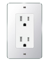 Plaque murale décorative ITTA 1 interrupteur en acrylique avec interrupteur d'éclairage, étanche IP44, durable, installation facile, design moderne et luxueux