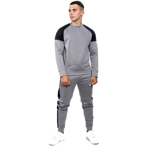 Conjunto de chándal de manga larga para hombre, sudadera con forro polar y cremallera, parte superior inferior, Jogging, gimnasio, contraste y Lisa, disponible en talla grande - Product Image 3