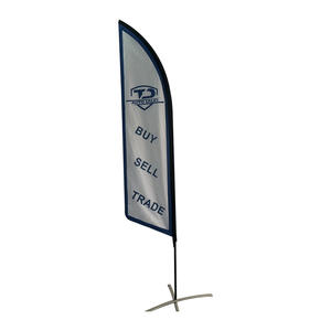 Fabricante Banderas de negocios personalizadas Publicidad Deportes Carreras Bandera de plumas Bandera de lágrima en ángulo Banners por signos - Product Image 3