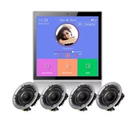 Tuya App hôte de musique de fond 4 "Mini amplificateur Audio stéréo pour maison intelligente BT WiFi montage mural haut-parleur de plafond intelligent Home cinéma