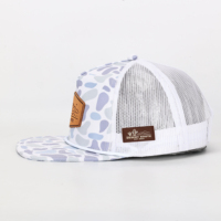 Casquette Snapback 5 Panneaux Personnalisée de Haute Qualité avec Broderie 3D, Camouflage, Trous Découpés au Laser et Patch en Cuir – Fabricant de Casquettes Gorras Snapback