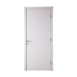 Semi sólido de madera HDF moldeada económico laca <span class=keywords><strong>blanca</strong></span> mate de la <span class=keywords><strong>puerta</strong></span> interior - Product Image 1