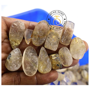 Cuarzo Rutilado Dorado Estrella Druzy de Primera Calidad 100% Natural, Gema Suelta para Joyería - Product Image 3