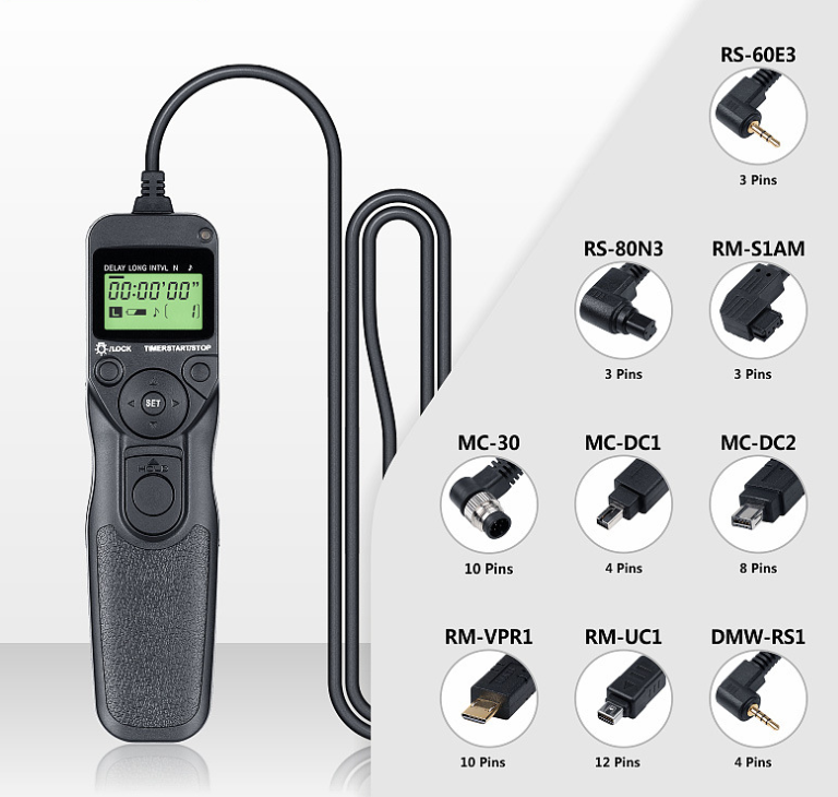 HongXing MC-DC2 DSLR Camera Shutter Line Timer for Nikon D90 D5000 D7100 for Camera