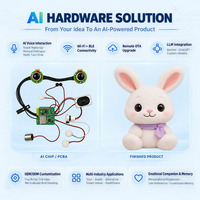 Module PCBA AI Voice Eyes pour jouets en peluche pour enfants, poupée parlante, compagnon d'apprentissage intelligent, solution de matériel personnalisée OEM ODM