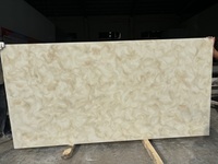 Pierre artificielle polie translucide 4*8 pieds, plaques de faux albâtre pour la décoration murale