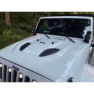 Untuk Jeep Wrangler Maiker Cover Kap Mesin Offroad, untuk JK Hari Jadi Ke-10 2007 + Sendok Lubang Angin Mobil