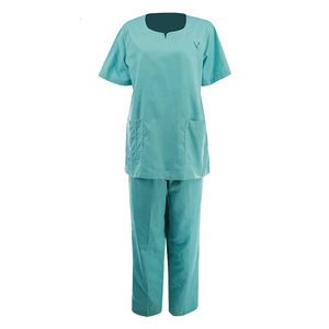 ชุดยูนิฟอร์มพยาบาลชุดผ่าตัดแขนสั้นสำหรับสตรีชุดขัดผิวทางการแพทย์ - Product Image 1