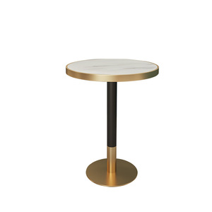 Anti-fuego Mesa Redonda de restaurante de incombustible HPL Mesa moderna mesa de comedor de restaurante - Product Image 5
