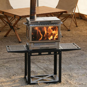 Estufa Portátil para Tienda de Campaña, Tipo Yurta, con Estufa de Leña, Independiente, Plegable, para Pesca - Product Image 1