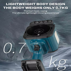 Wiederauf ladbarer Gewalt ventilator Hochleistungs-tragbares Außen gebläse Turbinen ventilator Innen sofa Staubs ammler Hand bürstenloses Luft gebläse - Product Image 6