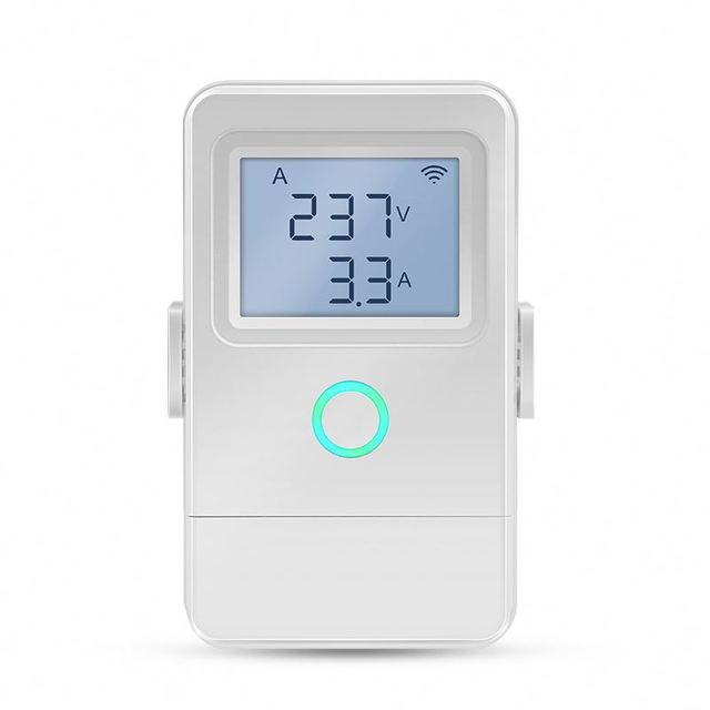 Tuya Smart WiFi Energy Meter 16A Breaker, 3-Channel Clamp CT Power Monitor, LCD Display & High-Temp Alarm