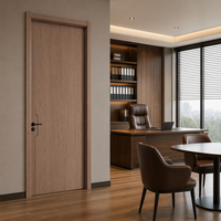 Ligne de production de portes intérieures en bois MDF rustique époxyé 75x204, style campagnard, en chêne massif, à battant, économique