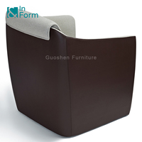 Mobilier d'intérieur pour la décoration de la maison Salle de réception de bureau Salle d'attente Patron Italien Luxe Ergonormic Lounge Leisure Accent Sofa Chair