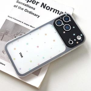 เคสโทรศัพท์ที่เหมาะสำหรับ iPhone 17 Pro Max, ดีไซน์เรียบง่าย สีสันสดใส ลายดาวเล็กๆ, เคสกันกระแทกแบบ 2-in-1 ปกป้องรอบด้าน - Product Image 2