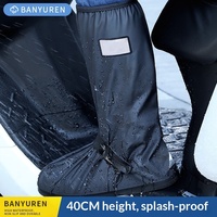 SLKE Couvre-chaussures de pluie unisexe imperméables, épaissis, résistants à l'usure et antidérapants pour baskets et bottes