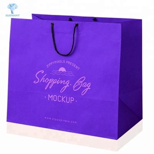 Custom Brand logo Color Printed Recycled Luxury Paper Cosmetic Bag - Product Image 1