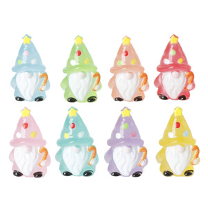 ตุ๊กตาคนแคระเรซิ่น Lanshuo สวมหมวกดาว ของตกแต่งคริสต์มาส พวงกุญแจ DIY งานฝีมือศิลปะ ของขวัญ - Product Image 4