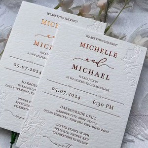 Tùy chỉnh thanh lịch hoàng gia bán chạy nhất Thiệp mời đám cưới - Product Image 2