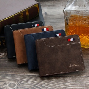Nouveau <span class=keywords><strong>portefeuille</strong></span> décontracté pour homme, <span class=keywords><strong>portefeuille</strong></span> à trois volets, porte-monnaie, grande capacité, porte-cartes multiples, <span class=keywords><strong>portefeuille</strong></span> court - Product Image 1