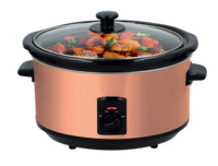 Mijoteuses Électriques Domestiques 3.5L 4.5L 6L 8L avec Couvercle en Verre Trempé Automatique 240W 320W en Acier Inoxydable