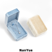 Boîte à bijoux en velours de luxe, boîte à bijoux rectangulaire arrondie, boîte cadeau personnalisée avec logo, emballage cadeau de mariage, boîte à bijoux pour anniversaire