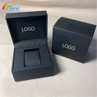 Boîte à montre en cuir personnalisée en gros pour hommes et femmes, boîte cadeau pour montre de mode avec logo, boîte en cuir et plastique personnalisée