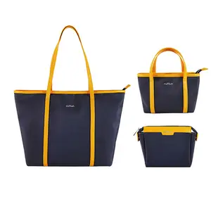 Vietnam Custom Logo Shopping Carry-on Bag Recycle RPET Nylon Foldable Bag custom One Shoulder Slant canvas tote bag