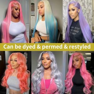 30 Inch 613 Lace Front <b>Wig</b> <b>Human</b> <b>Hair</b> Blonde 13X6 HD Transparent Lace Front <b>Wigs</b> <b>Human</b> <b>Hair</b> Glueless <b>Wigs</b> Pre Plucked - Product Image 6