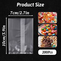 Sachet OPP de qualité alimentaire personnalisé, jetable, givré, thermoscellable, pour nougat, bonbons, en-cas et emballage de pâtisserie