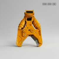 Cisaille hydraulique à double cylindre RIBETTER pour excavatrices de 8 à 40 tonnes, taille personnalisable