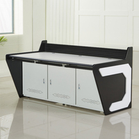 Configuration personnalisable de haute qualité Bureaux de contrôle ergonomiques Broadcast Studio Desk Hospital Monitoring Room Console
