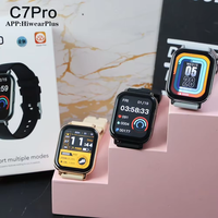 Reloj Inteligente C7 Pro Android IOS con Monitor de Sueño, Pantalla Táctil, Resistente al Agua IP67, Monitor de Ritmo Cardíaco, Brújula, Diseño Moderno