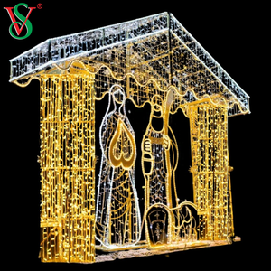 Luces Navideñas con Motivo de Cruz de Jesús para Decoraciones Navideñas de Exterior - Product Image 3