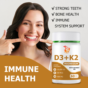 Complément de Vitamines D3 K2 et Magnésium de Qualité Supérieure pour la Santé Osseuse – Favorise des Dents Fortes et un Meilleur Sommeil – Gélules Molles - Product Image 5