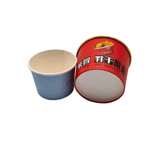 100Ml 180Ml 500Ml Klant Gedrukt Wegwerp Papier Ijs Beker Met Koepel Deksel Groothandel Wegwerp Papier Bevroren yoghurt Cup