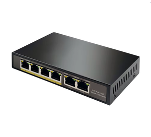 Nhà máy 6 cổng 1000M PoE không được quản lý mạng chuyển đổi 2 1000m uplink giá cả cạnh tranh SNMP VLAN Chức năng Máy tính để bàn bao vây Cổ Phiếu - Product Image 1