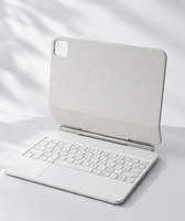 Keyboard Mini Nirkabel Magnetik Plastik Baru dengan Touchpad LED Backlit USB-C untuk Tablet Desain Ultra-Tipis yang Dapat Diisi Ulang