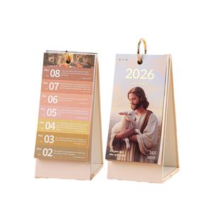 Calendario de Escritorio de Papel para Manualidades, Diseño Retro 2026, 365 Días, Organizador Diario con Frases Inspiradoras - Product Image 1
