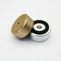 Diámetro 49mm Sólido Amplificador de aluminio completo Altavoz Spike Protectores de piso Zapatos Esteras Accesorios de audio Pies de aislamiento