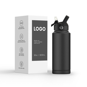 32 oz 40oz Wide Mouth Double Walled Eco-Friendly Sports Water Bottle Vacuum Flask Stainless Steel Custom Logo Handle for - Product Image 1