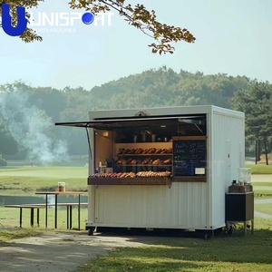 ร้านกาแฟสำเร็จรูปสมัยใหม่ คาเฟ่กลางแจ้ง บาร์คอนเทนเนอร์เคลื่อนที่ ดีไซน์ร้านอาหารแบบพกพา - Product Image 3