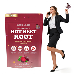 Integratore di Ossido Nitrico: Caramelle Gommose alla Barbabietola per il Flusso Sanguigno e il Supporto Cardiovascolare, Caramelle Termogeniche per Atleti, 60 Pezzi <span class=keywords><strong>Vegani</strong></span> - Product Image 1