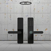 Cerradura Inteligente para Puerta de Aleación con Huella Dactilar, Control por Aplicación, RFID y Almacenamiento en la Nube para Uso Doméstico en Puertas de Madera, Acero y Acero Inoxidable