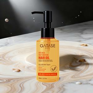 Penjualan Terbaik susu Oat Vegan organik pelembap minyak rambut sehari-hari nutrisi perawatan rambut keriting kering kulit kepala menenangkan gatal - Product Image 1